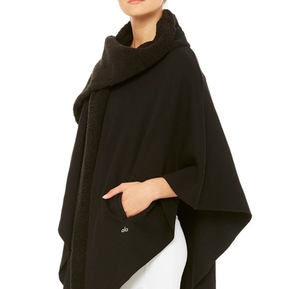 ALO Yoga Sweaters - Alo yoga black poncho cozy one size
